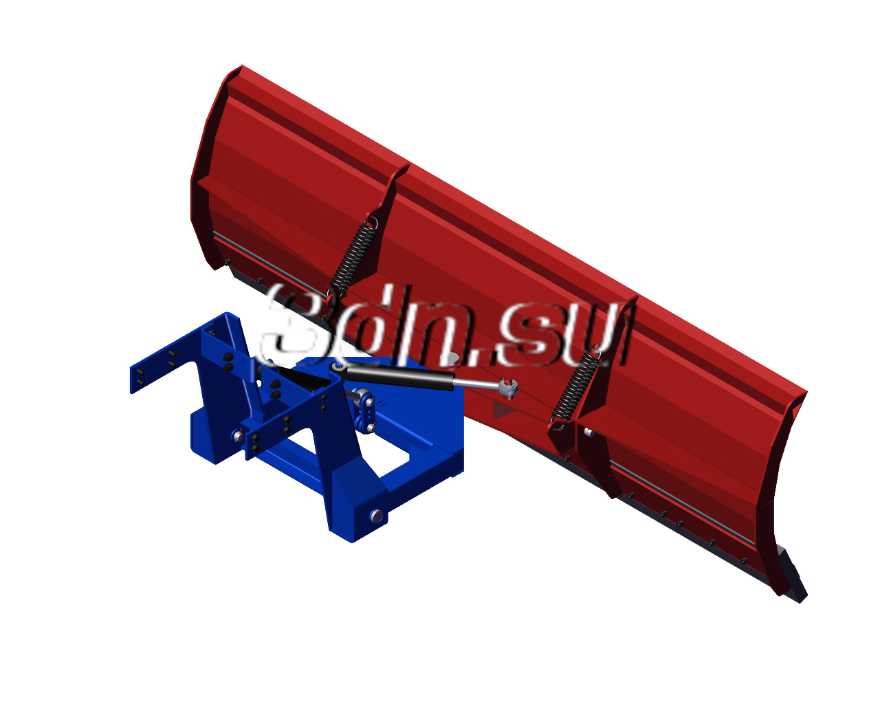 Поворотно-опрокидывающийся отвал для трактора