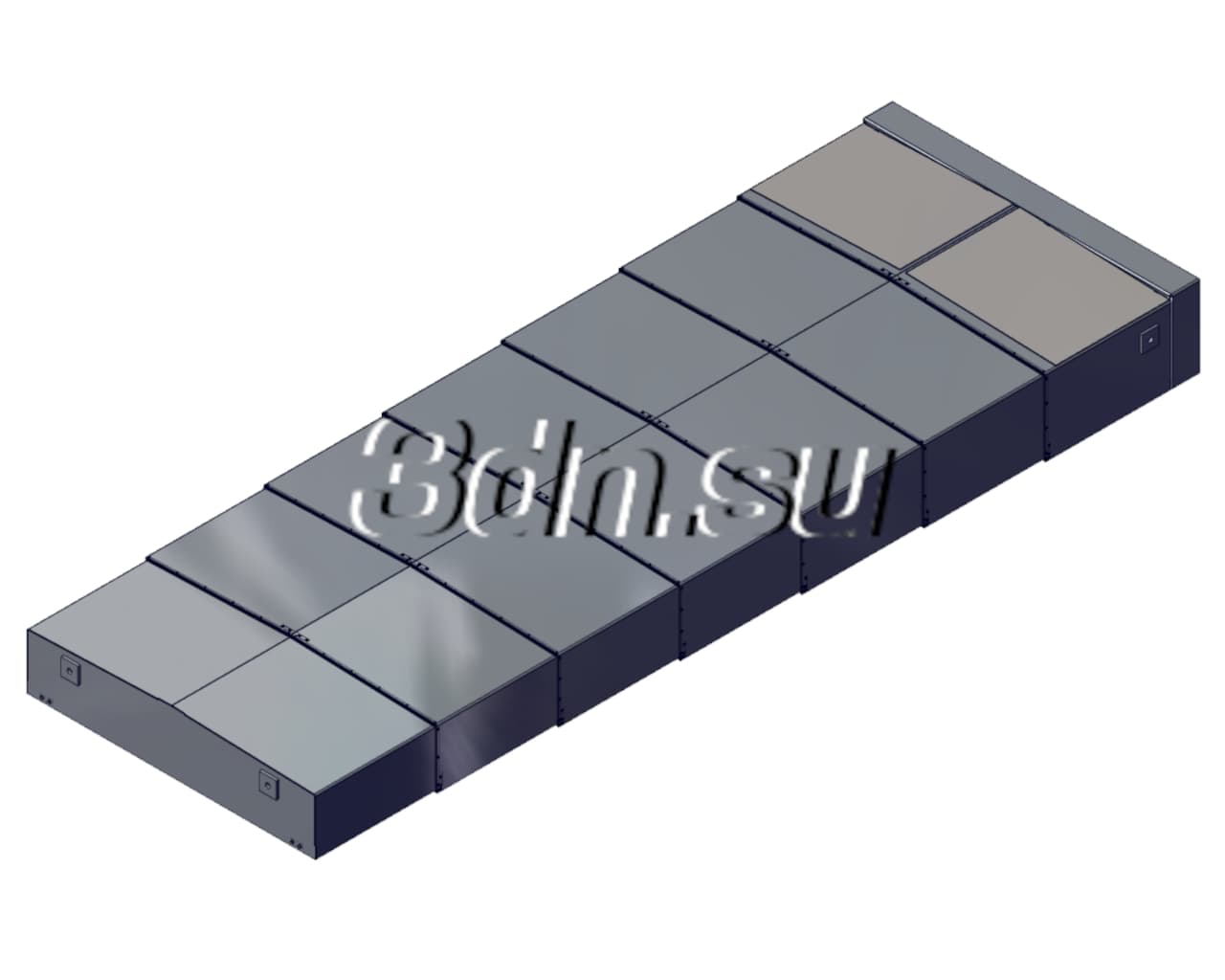 Телескопическая защита направляющих станка